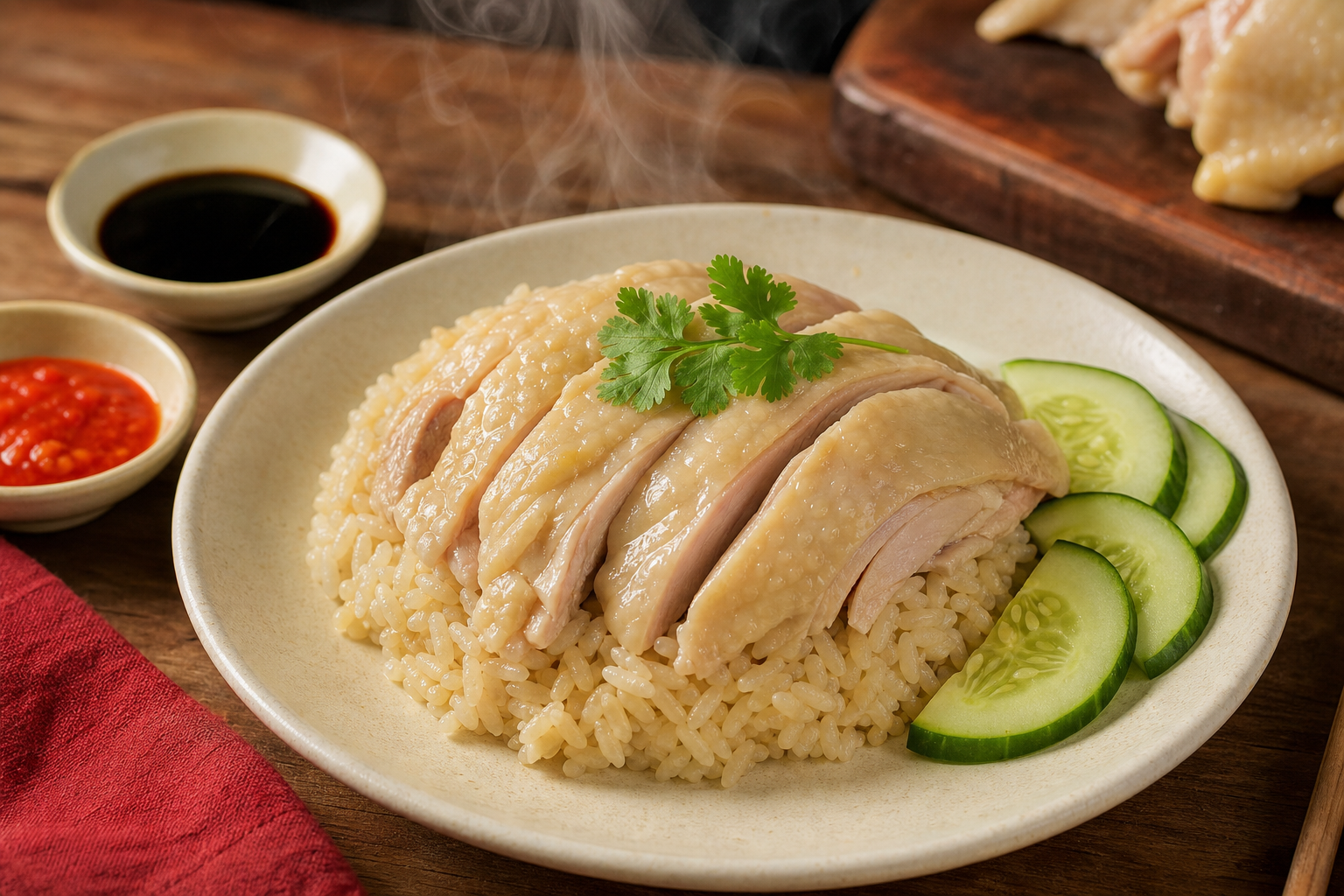 Hainanese Chicken Rice